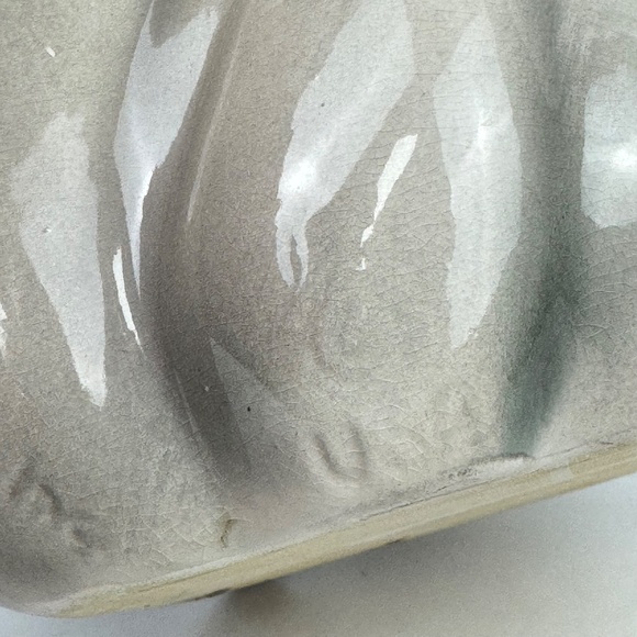 Mid Century 1956 McCoy Boxing Kangaroo Ceramic Dresser Caddy Valet Black & White - Picture 12 of 13